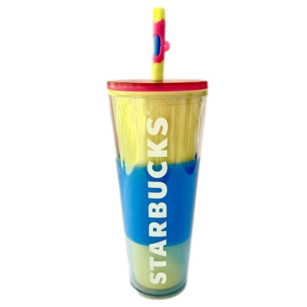 Starbucks Blue Wave Color Changing
Cold Cup Tumbler 24 oz NEW